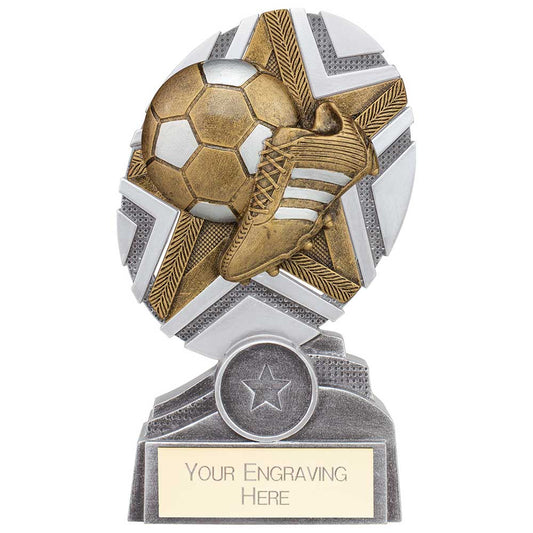 The Stars Football Plaque Award Silver & Gold 150mm