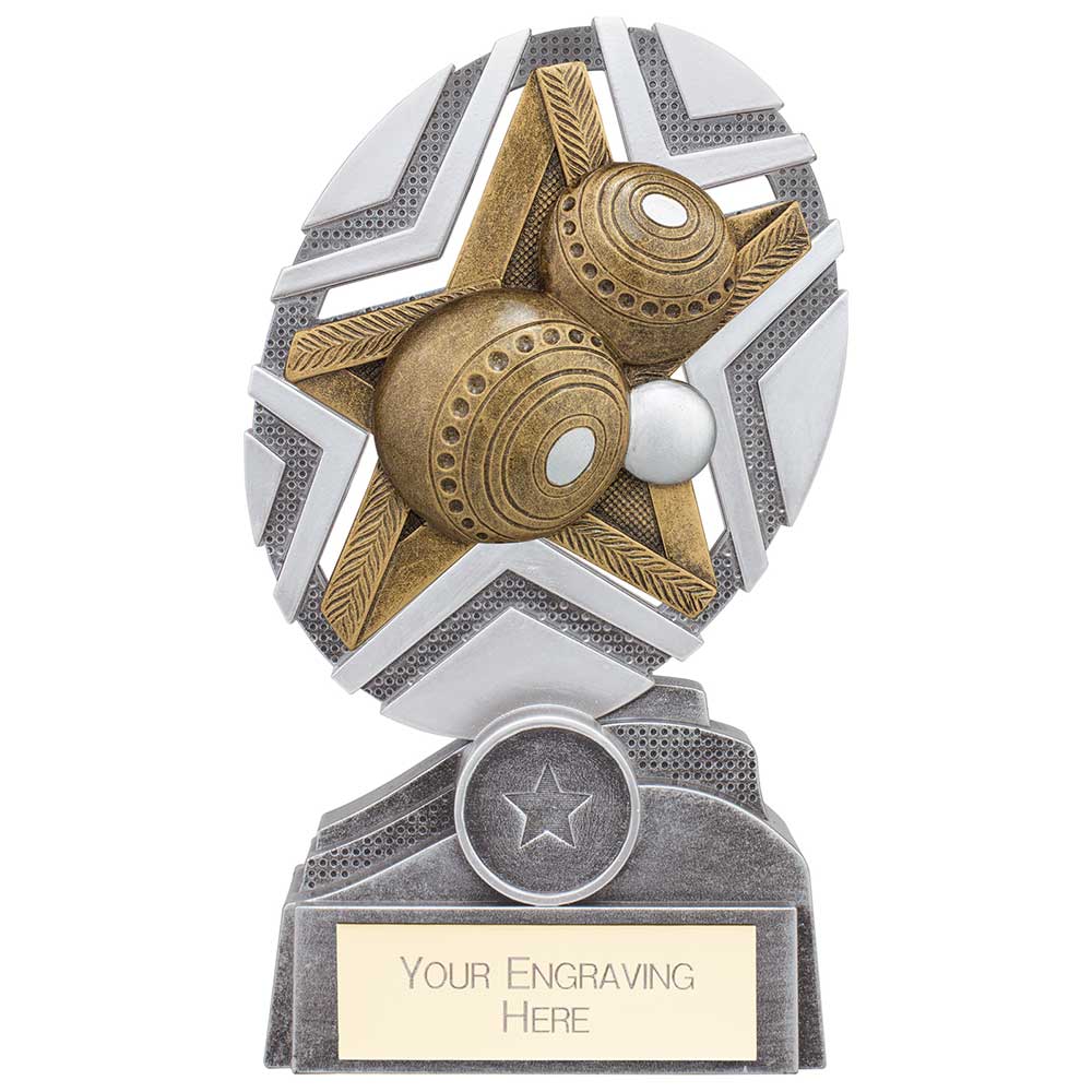 The Stars Bowls Plaque Award Silver & Gold 170mm