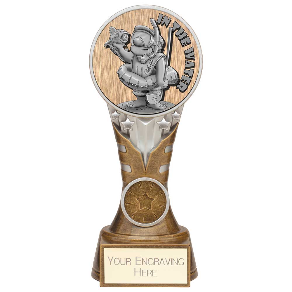 Ikon Goof Balls In The Water Award Antique Silver & Gold 175mm