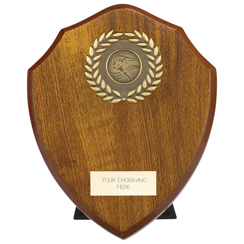 Reward Wreath Shield Walnut 175mm
