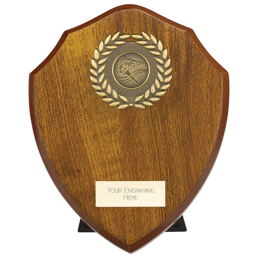 Reward Wreath Shield Walnut 175mm