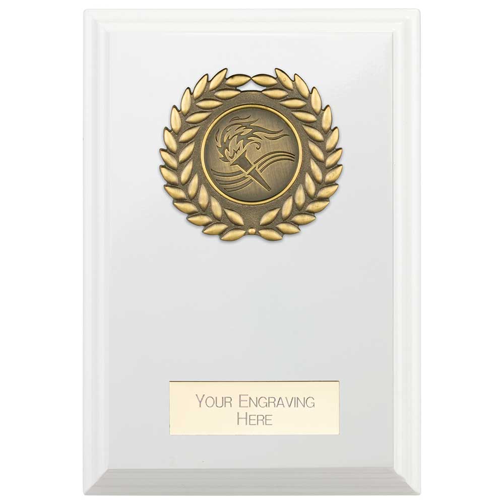 Reward Wreath Plaque Arctic White 125x90mm