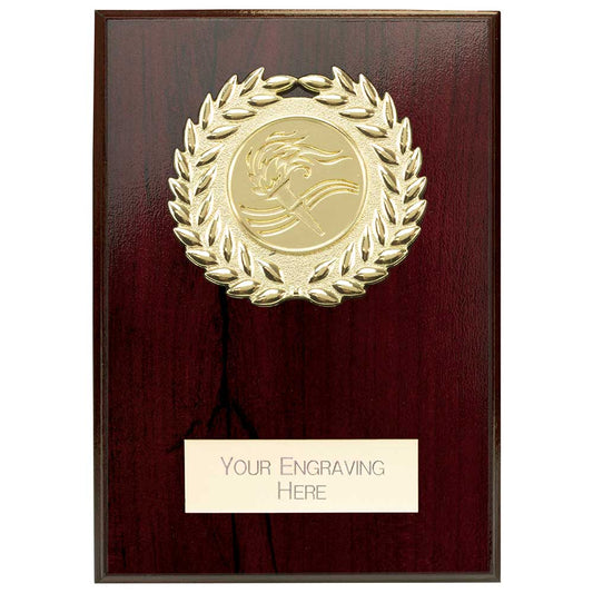 Reward Wreath Plaque Cracked Cherry 100x75mm