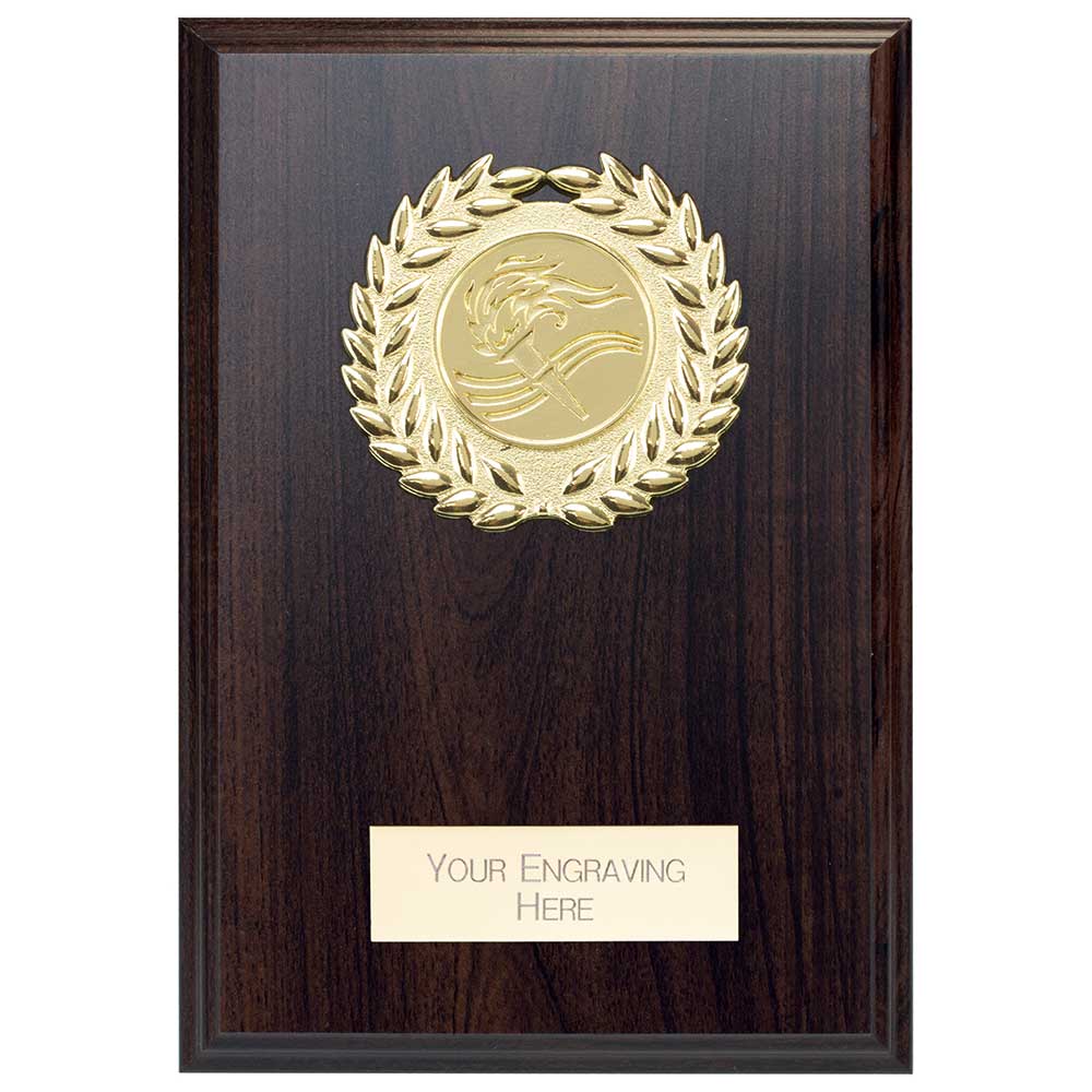 Reward Wreath Plaque Mahogany 125x90mm