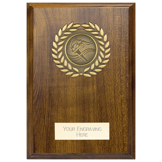 Reward Wreath Plaque Walnut 125x90mm