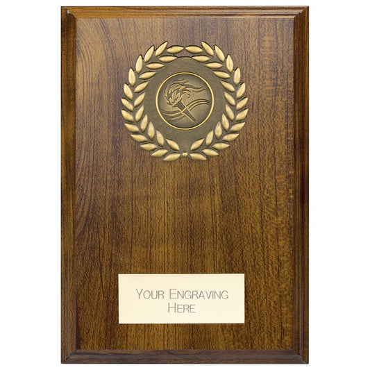 Reward Wreath Plaque Walnut 175x130mm