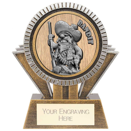 Apex Goof Balls Bandit Award Antique Gold & Silver 130mm
