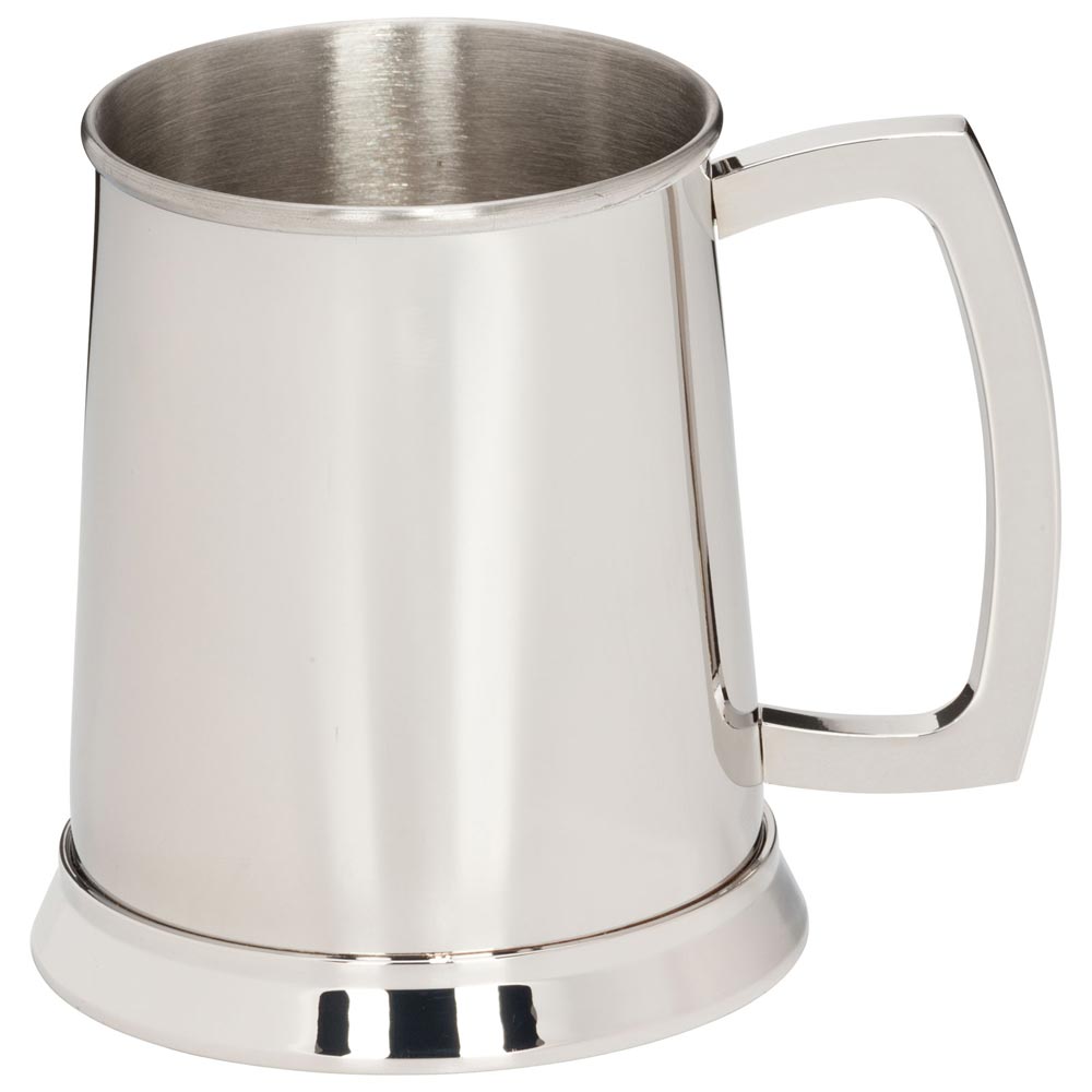 The Brannigan Polished Steel Tankard 1pnt 125mm