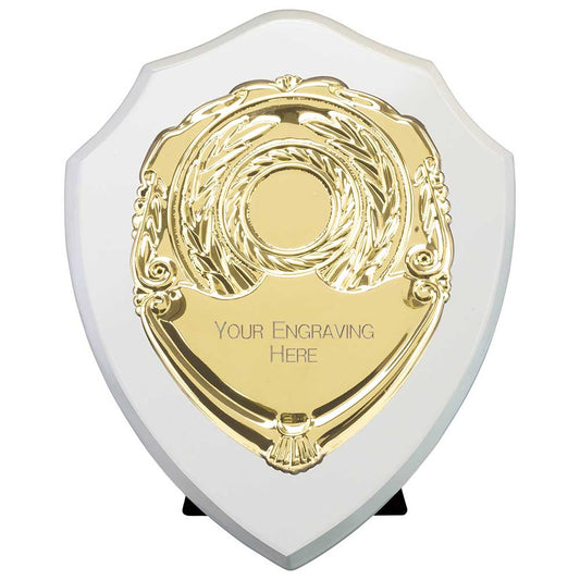 Reward Shield & Front Arctic White & Gold 175mm
