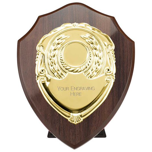 Reward Shield & Front Cracked Cherry & Gold 150mm