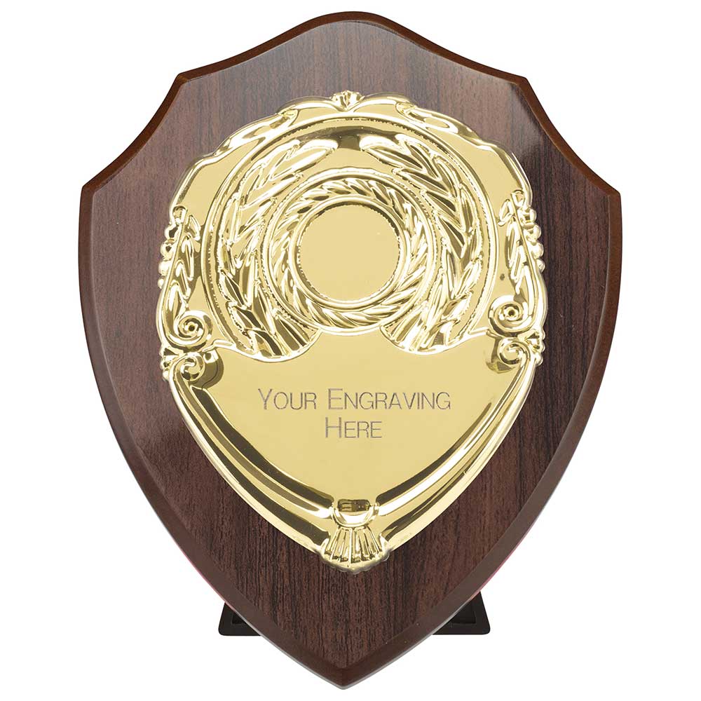 Reward Shield & Front Cracked Cherry & Gold 175mm