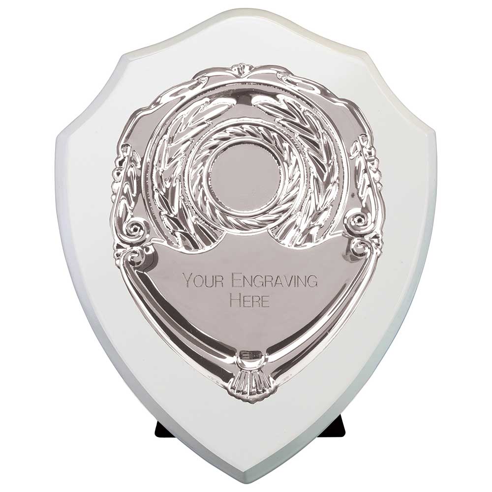 Reward Shield & Front Arctic White & Silver 175mm