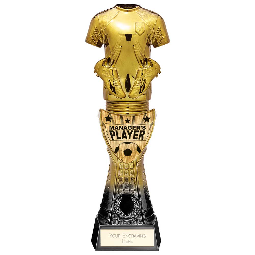 Fusion Viper Shirt Managers Player Black & Gold 255mm