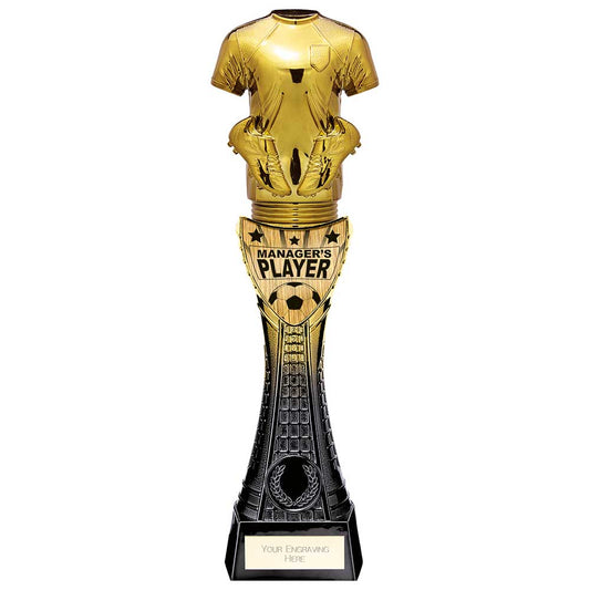 Fusion Viper Shirt Managers Player Black & Gold 295mm