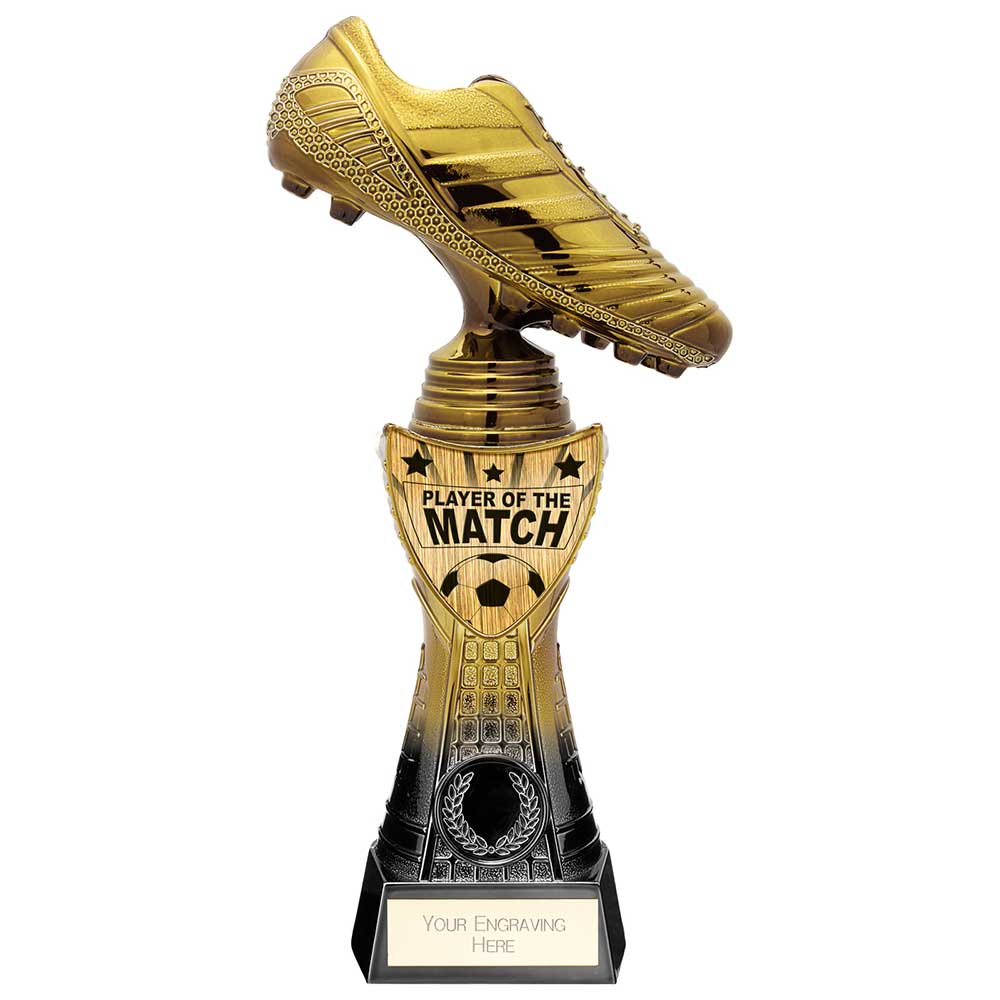 Fusion Viper Boot Player of the Match Black & Gold 255mm