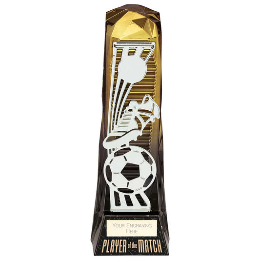 Shard Football Player of the Match Award Gold to Black 230mm