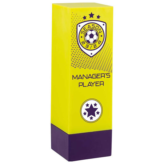 Prodigy Tower Managers Player Award Yellow & Purple 160mm