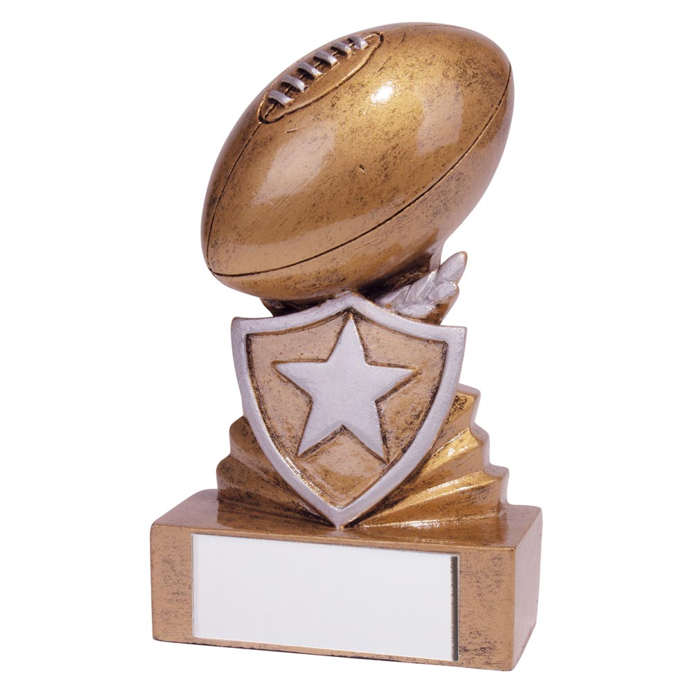 Shield Rugby Mini Award 95mm