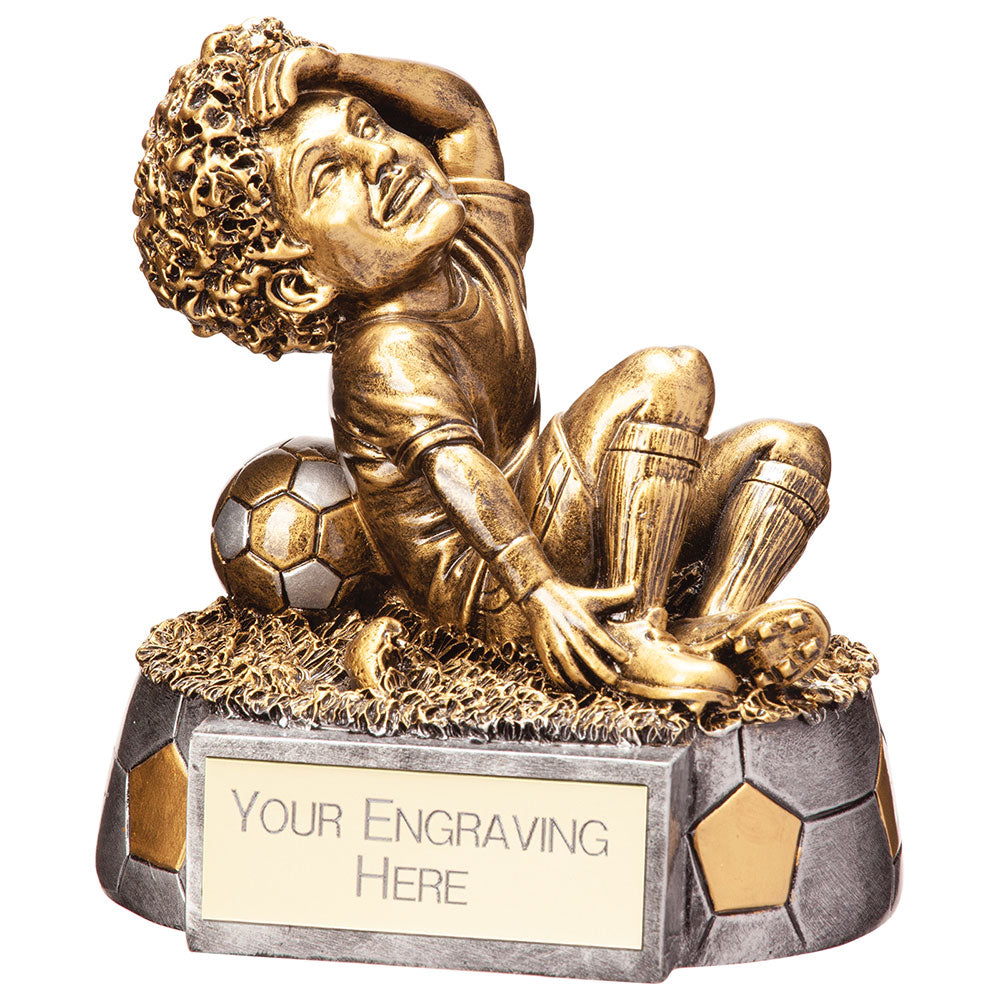 Football Funnies Crocked Resin Figure 110mm