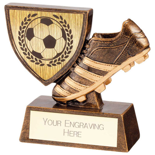 Tempo Shield Football Resin Award 75mm