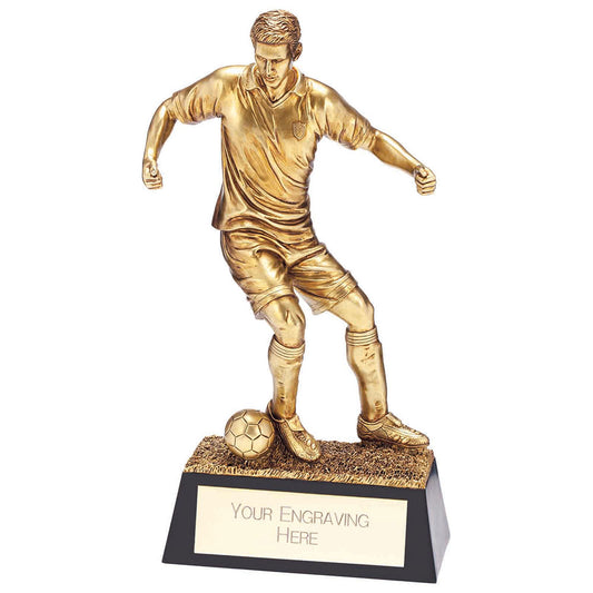 Colossus Football Resin Figure Metallic Gold 475mm