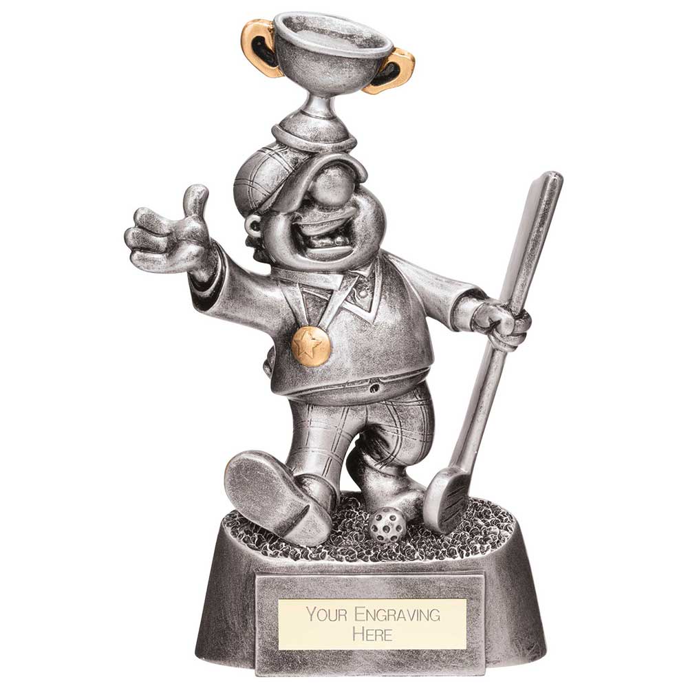 Goof Balls Golf Winner Award Silver 185mm