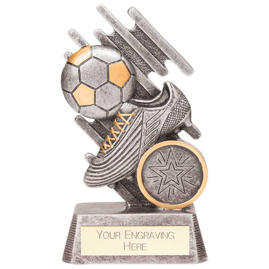 Focus Football Boot & Ball Award Silver 110mm