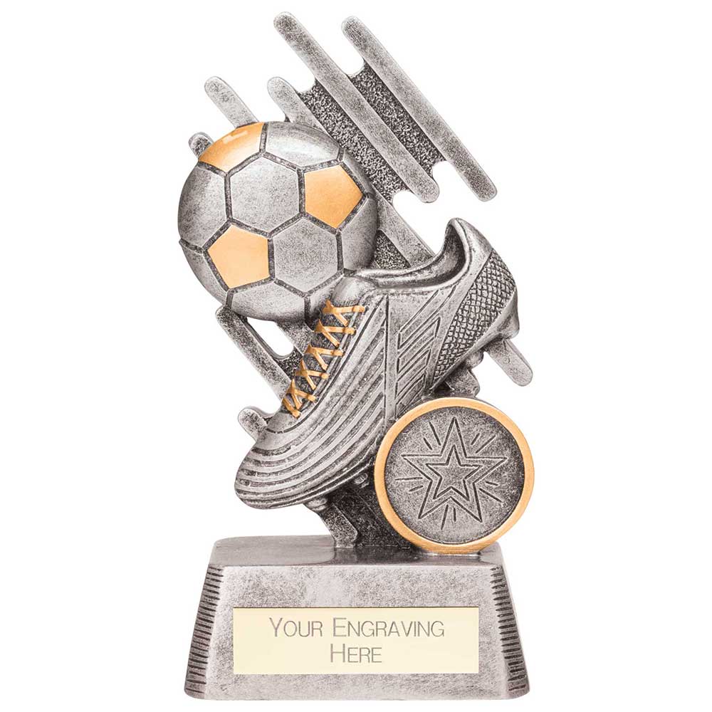 Focus Football Boot & Ball Award Silver 130mm