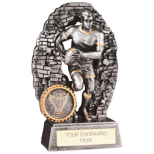 Blast Out Male Rugby Resin Award 110mm