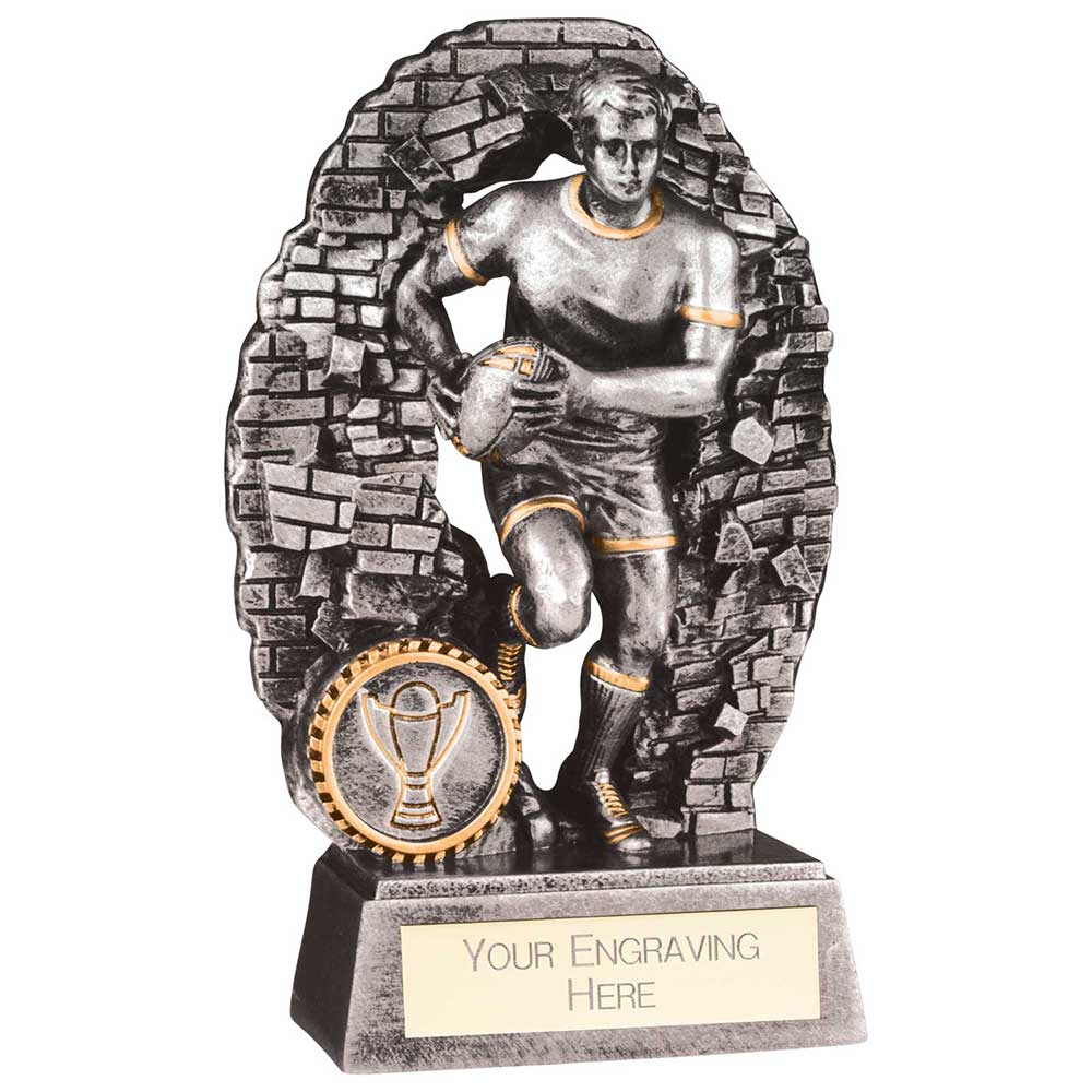 Blast Out Male Rugby Resin Award 160mm