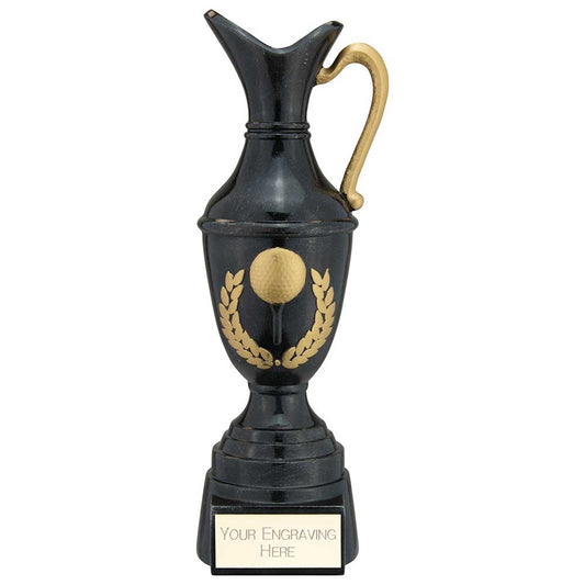 Claret Jug Golf Resin Award Antique Black & Gold 300mm