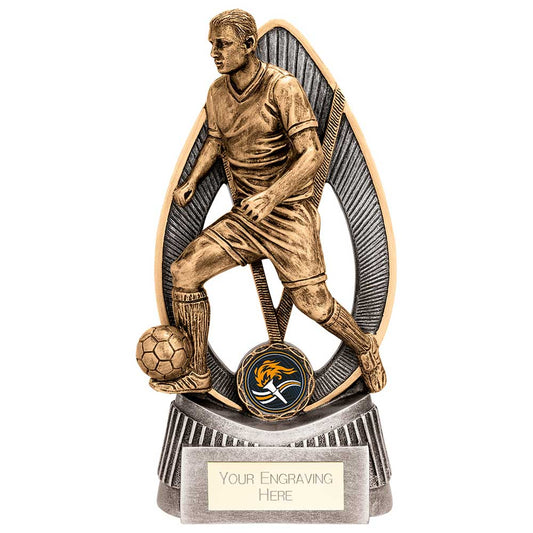 Havoc Football Male Award Antique Gold & Silver 150mm