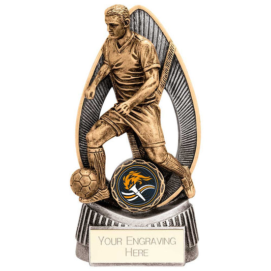 Havoc Football Male Award Antique Gold & Silver 175mm