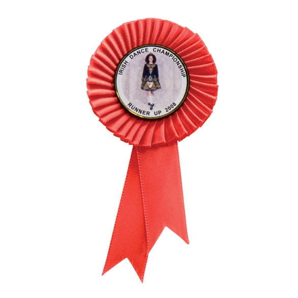 Tribute Mini Rosette Red 90mm