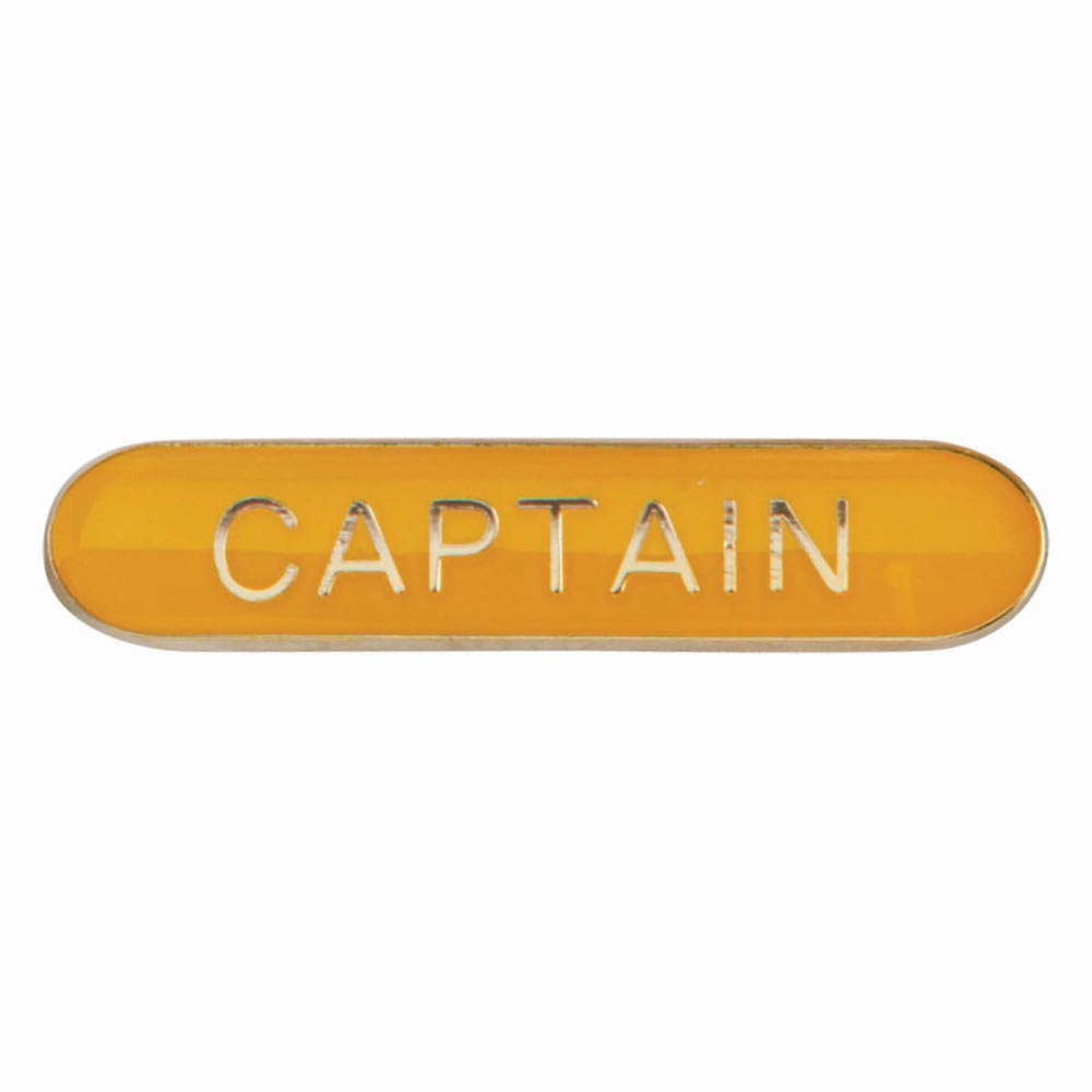 Scholar Bar Badge Captain Yellow 40mm