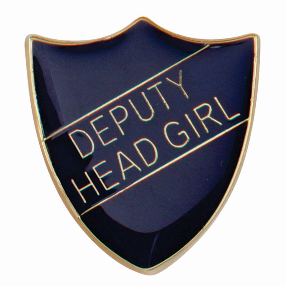 Scholar Pin Badge Deputy Head Girl Blue 25mm