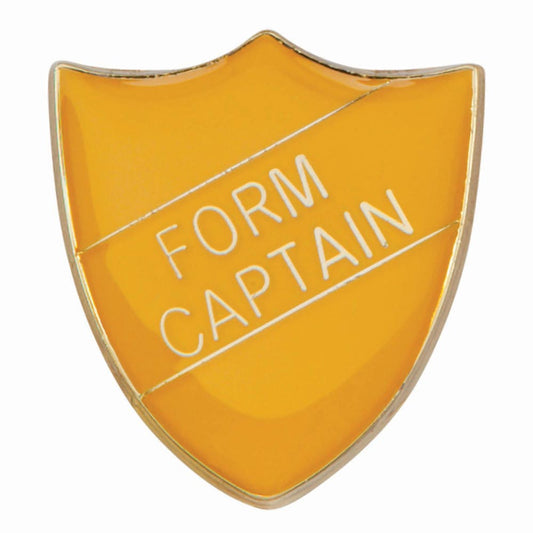 Scholar Pin Badge Form Captain Yellow 25mm