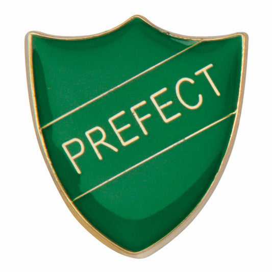 Scholar Pin Badge Prefect Green 25mm