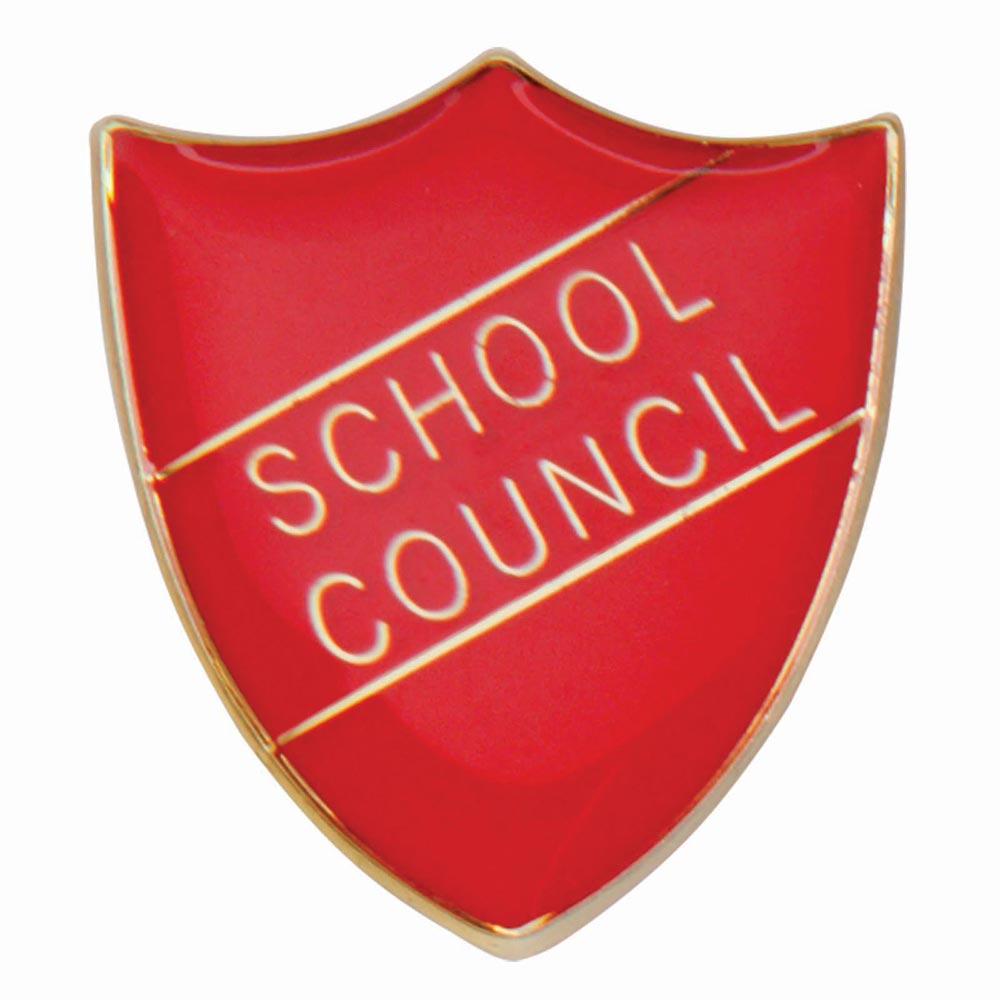 Scholar Pin Badge School Council Red 25mm