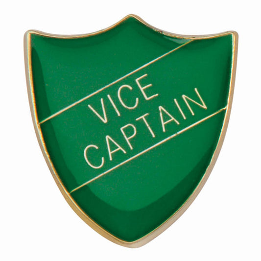 Scholar Pin Badge Vice Captain Green 25mm