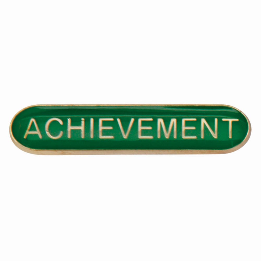 Scholar Bar Badge Achievement Green 40mm