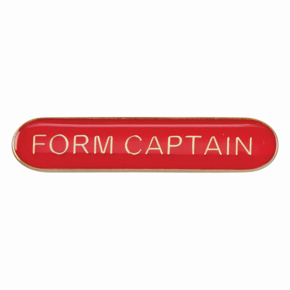 Scholar Bar Badge Form Captain Red 40mm