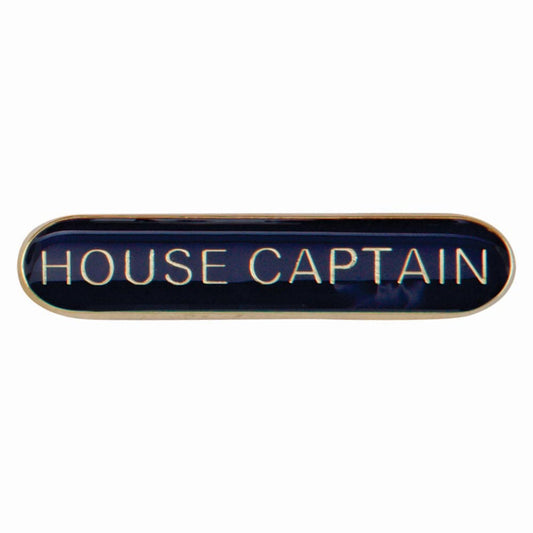 Scholar Bar Badge House Captain Blue 40mm