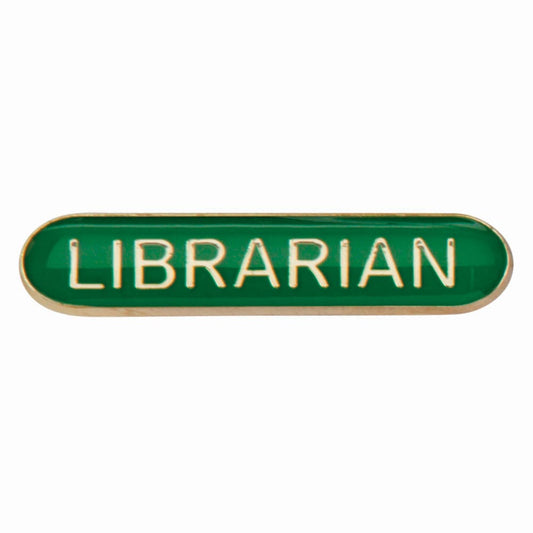 Scholar Bar Badge Librarian Green 40mm