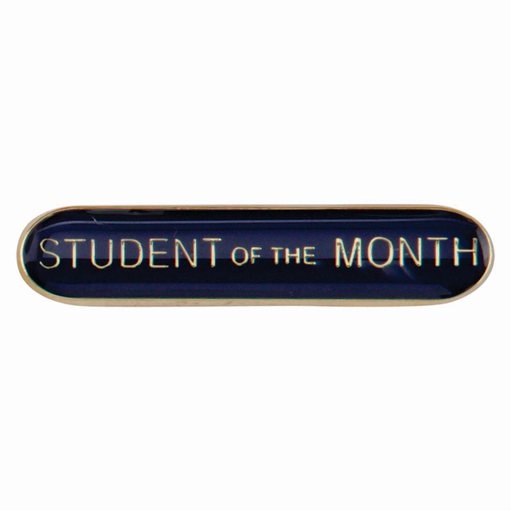 Scholar Bar Badge Student of Month Blue 40mm