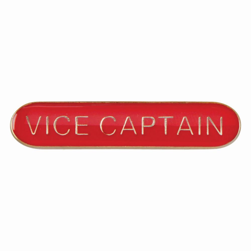 Scholar Bar Badge Vice Captain Red 40mm