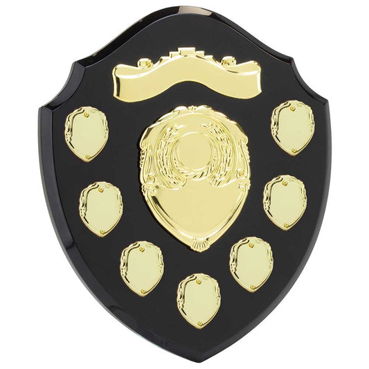 Mountbatten Annual Shield Black & Gold 7yr 255mm