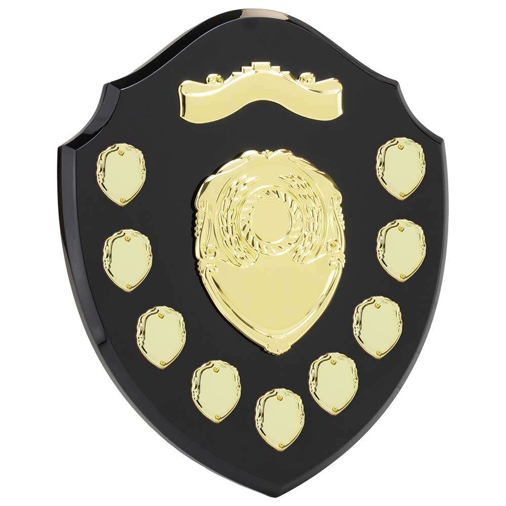 Mountbatten Annual Shield Black & Gold 9yr 305mm