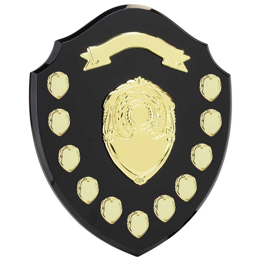 Mountbatten Annual Shield Black & Gold 11yr 355mm