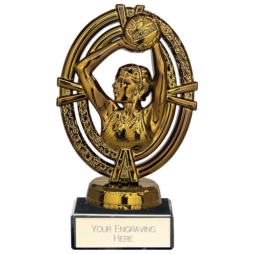 Maverick Legend Netball Award Fusion Gold 125mm